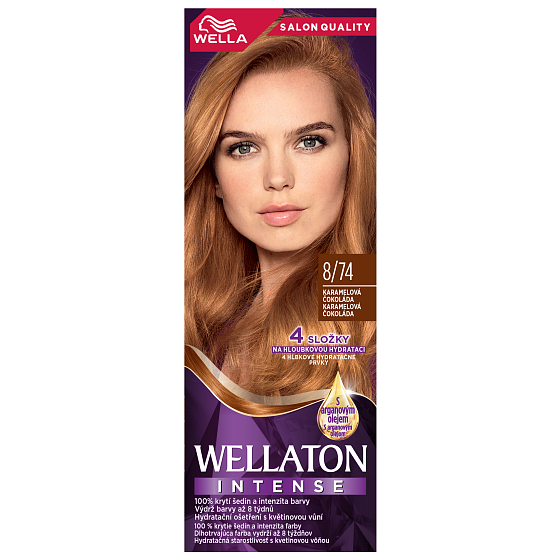 Wella Wellaton Intense Color Cream Creme Haarfarbe 8/74 Schokoladenkaramell