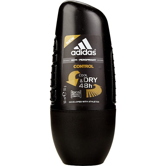 Adidas Action 3 Control Ball Antitranspirant Deodorant Roll-On für Männer 50 ml