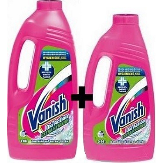 Vanish Oxi Action Extra Hygiene flüssiger Fleckenentferner 1,88 l + 0,94 l