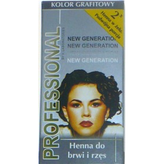 Professionelle Augenbrauen- und Wimpernfarbe aus Henna-Graphit 2 x 3 ml