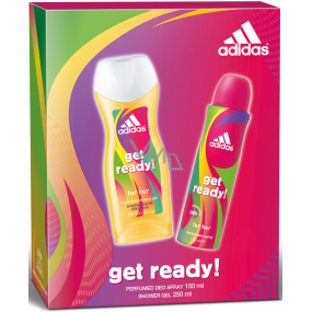 Adidas mach dich bereit! für ihr Deo-Spray 150 ml + Duschgel 250 ml, Geschenkset