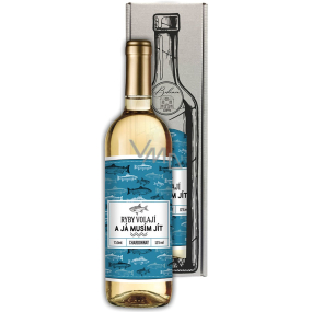 Böhmen Geschenke Chardonnay Fischwein Petrův zdar weißer Geschenkwein 750 ml