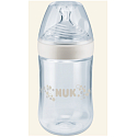 Nuk Nature Sense Flasche Pflege Plastik Latex Sauger 0 - 6 Monate, Sauger Größe S 260 ml