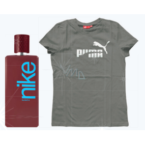 Nike Brown Man Eau de Toilette für Männer 100 ml + Puma T-Shirt für Männer, Geschenkset