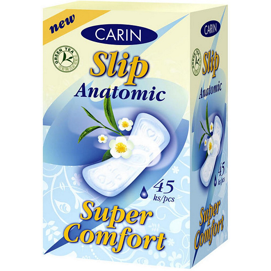 Carin Slip Anatomic Super Comfort Green Tea Slipeinlagen 45 Stück