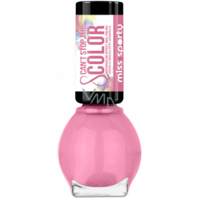 Miss Sports kann die Farbe Nagellack Nagellack 30 Candy Palette - Sweet Pink 7 ml nicht stoppen