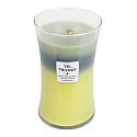 WoodWick Trilogy Woodland Shade - Waldschatten-Duftkerze mit Holzdocht und Deckelglas groß 609,5 g