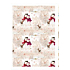 Ditipo Geschenkpapier 70 x 200 cm Weihnachten 100 x 70, 2 Stück, weiß-beige Schneemänner