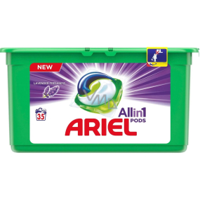 Ariel 3in1 Lavendel Frische Gelkapseln zum Waschen von Kleidung 35 Stück 945 g