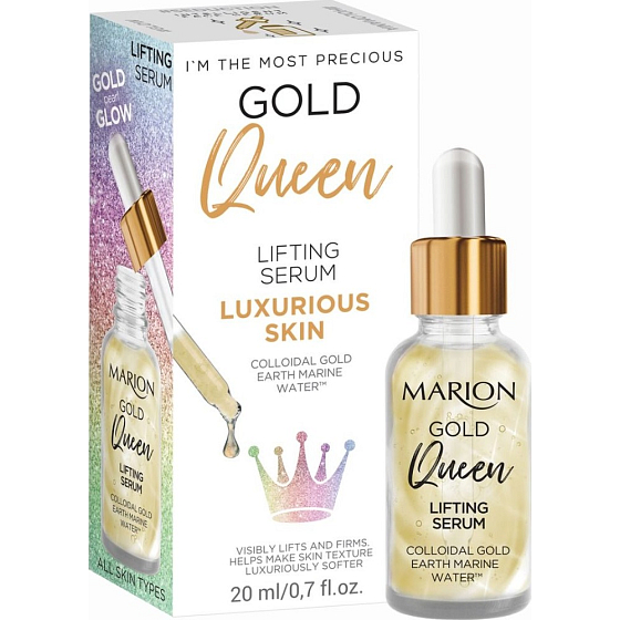 Marion Gold Queen Lifting Serum Hautserum mit kolloidalem Gold-Erde-Meerwasser 20 ml