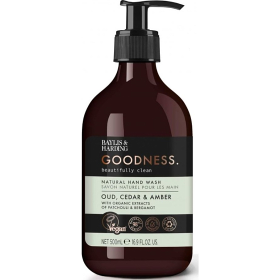 Baylis & Harding Oud und Zedernholz und Amber Flüssigseifenspender 500 ml