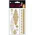 Tattoo Aufkleber Gold und Silber 15 x 9 cm 1145