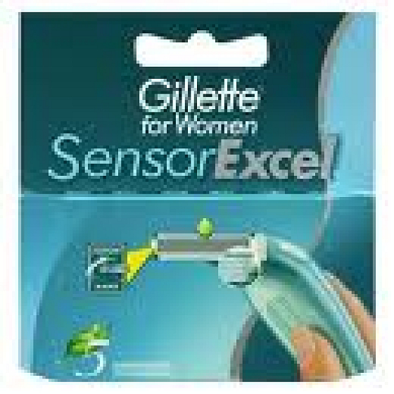 Gillette Sensor Excel Ersatzkopf für Damen 5 Stück