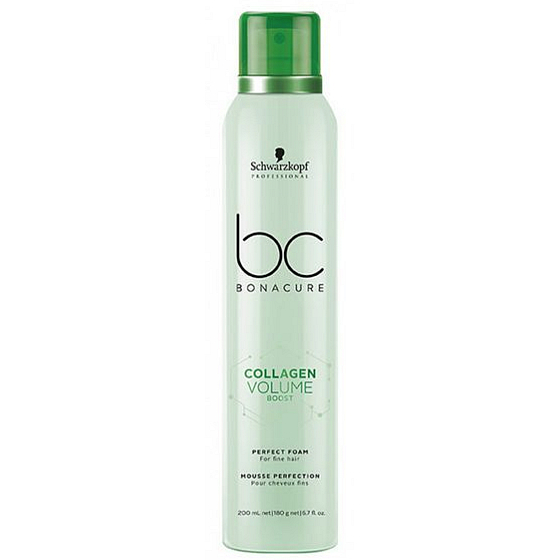 Schwarzkopf Professional BC Bonacure Kollagen Volume Boost Perfekter Schaumschaum für Volumen und Schutz der Haare 200 ml