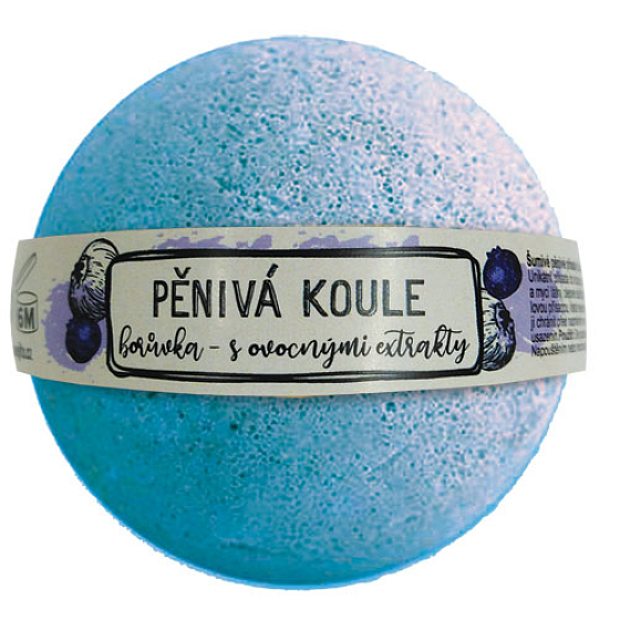 Böhmen Geschenke Blaubeere mit Fruchtextrakten funkelnde schaumige Kugel 100 g