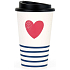 Albi Design Reisethermobecher Kunststoff Herz 350 ml