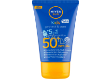 Nivea Sun Kids Protect & Care OF50 5in1 Reise-Sonnenschutzlotion für Kinder 50 ml
