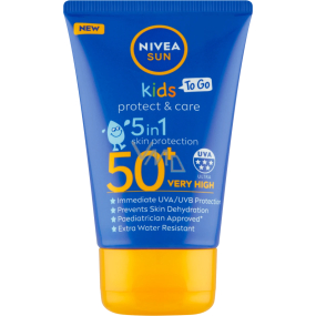 Nivea Sun Kids Protect & Care OF50 5in1 Reise-Sonnenschutzlotion für Kinder 50 ml