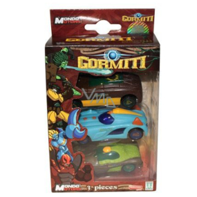 Gormiti Cartoon Cars 3 Stück verschiedene Typen, empfohlen ab 4 Jahren