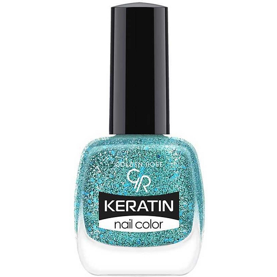 Golden Rose Keratin Nail Color Glitter Nagellack 409 10,5 ml