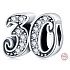 Charme Sterling Silber 925 30 Jahrestag, Perle auf Armband
