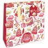 Nekupto Geschenk Papiertüte Luxus 23 x 23 cm Weihnachtsmütze, Tasse, Socken