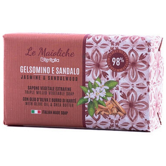 Iteritalia Pflanzliche Jasmin- und Sandelholzseife 175 g