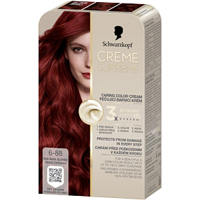 Schwarzkopf Creme Supreme Haarfarbe 6-88 dunkelrot 60 ml