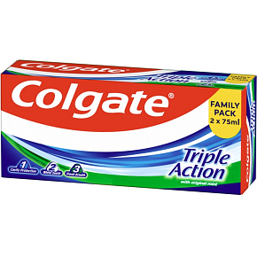Colgate Triple Action zubní pasta 2x75 ml