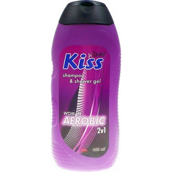 Mika Kiss Silver for Woman Aerobic 2in1 Duschgel und Shampoo 400 ml
