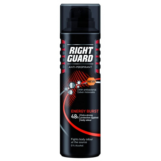 Right Guard Energy Burst Deodorant Spray für Männer 150 ml