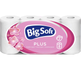 Big Soft Plus 2-lagiges Toilettenpapier, 8 Rollen, 17,6 m Rolle