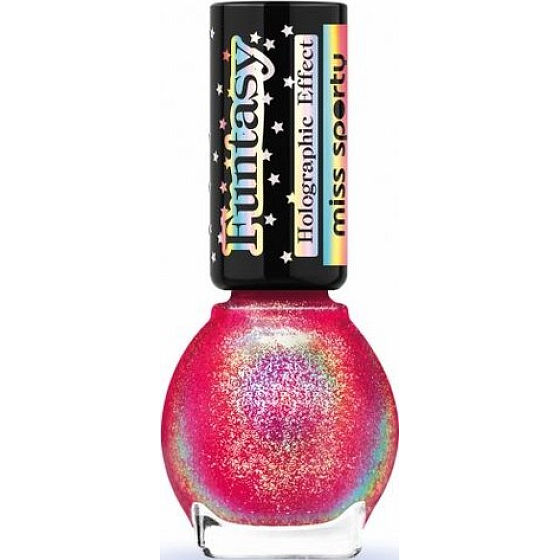 Miss Sports Funtasy Nagellack mit holographischem Effekt und holographischem Effekt 030 Electron Pink 7 ml