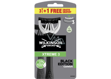 Wilkinson Xtreme 3 Black Edition Rasiermesser für Herren 4 Stück