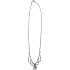 Halskette Silber mit Steinen 43 cm + Armband 19 cm + Ohrringe 1 Paar