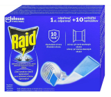 Raid Elektrischer Verdampfer, trockene Kissen 1+10 Stück