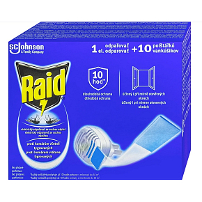 Raid Elektrischer Verdampfer, trockene Kissen 1+10 Stück Raid Elektrischer Verdampfer, trockene Kissen 1+10 Stück