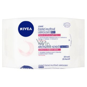 Nivea 3in1 Beruhigende Reinigungstücher trockene und empfindliche Haut 25 Stück