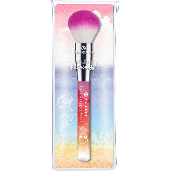 Essenz Hello Happiness! Blush & Draping Brush Kosmetikpinsel mit synthetischen Borsten für Rouge