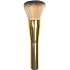 Kosmetikpinsel mit synthetischen Borsten für Puder Goldgriff helles Haar 15,5 cm 066