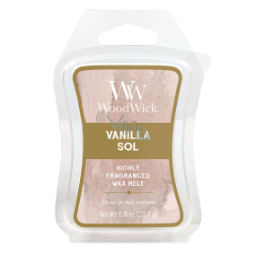 WoodWick Vanilla & Sea Salt - Vanille und Meersalz Handwerklich duftendes Wachs für aromalastige 22.7 g
