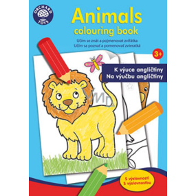 Ditipo Malvorlagen Tiere für den Englischunterricht für Kinder 3+ 24 Seiten