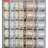 Ditipo Stoffband mit cremefarbenem Draht mit Gold 2 mx 40 mm