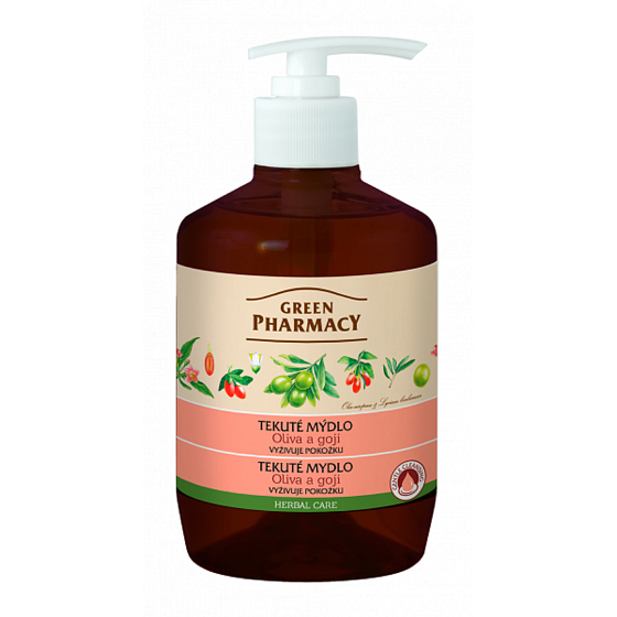 Green Pharmacy Olivenöl und Goji flüssige Nährseife 460 ml