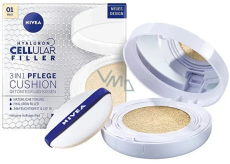 Nivea Hyaluron Cellular Filler 3in1 pflegende getönte Creme Make-up im Schwämmchen 01 Light 15 g
