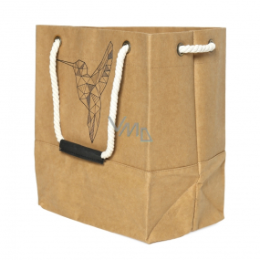 Albi Eco Tasche aus abwaschbarem Papier mit einem Ohrkolibri 30 cm x 34 cm x 18 cm