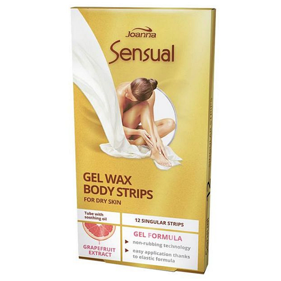 Joanna Sensual Grep Enthaarungsstreifen für den Körper 12 Stück
