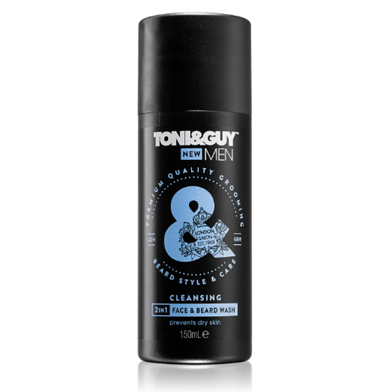Toni & Guy Men 2in1 Gesicht & Bart feuchtigkeitsspendendes Shampoo für Gesicht und Bart 150 ml