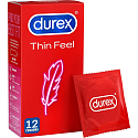 Durex Feel Thin Classic Kondom mit dünnerer Wand für höhere Empfindlichkeit, nominale Breite 56 mm, 12 Stück