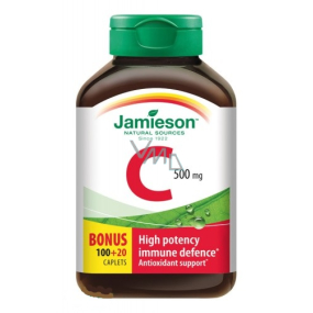 Jamieson Vitamin C trägt zur normalen Funktion des Immunsystems bei 500 mg Nahrungsergänzungsmittel 120 Tabletten